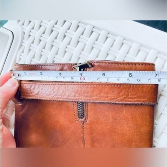 Italian Belted Genuine Leather Brown Riding Boot- Size Euro 37 - Picture 15 of 15